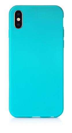 Чехол для сотового телефона iNeez накладка силикон мыльница 907279 для Apple Iphone XS Max 6.5", бирюзовый