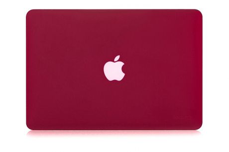 Чехол для ноутбука Gurdini накладка пластик матовый 900142 для Apple MacBook Retina 13" 2013-2015, бордовый