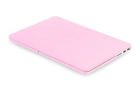 Чехол для ноутбука Gurdini накладка пластик матовый 903046 для Apple MacBook Retina 13" 2013-2015, светло-розовый