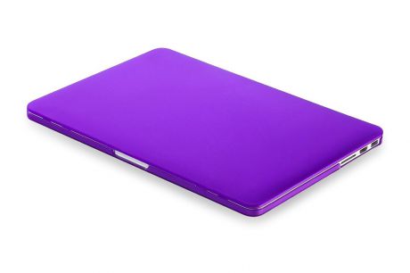 Чехол для ноутбука Gurdini накладка пластик матовый 220108 для Apple MacBook Retina 13" 2013-2015, фиолетовый