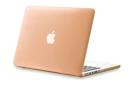 Чехол для ноутбука Gurdini накладка пластик матовый 220174 для Apple MacBook Retina 15" 2012-2015, золотой