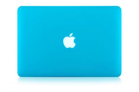 Чехол для ноутбука Gurdini накладка пластик матовый 220078 для Apple MacBook Retina 15" 2012-2015, голубой