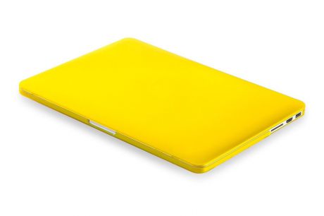 Чехол для ноутбука Gurdini накладка пластик матовый 220081 для Apple MacBook Retina 15" 2012-2015, желтый