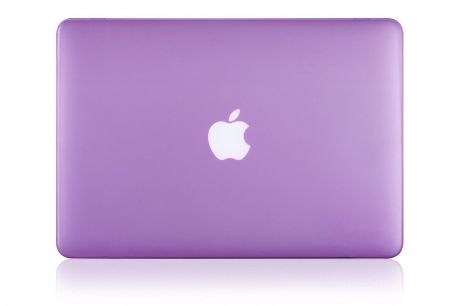 Чехол для ноутбука Gurdini накладка пластик матовый 900139 для Apple MacBook Retina 13" 2013-2015, сиреневый