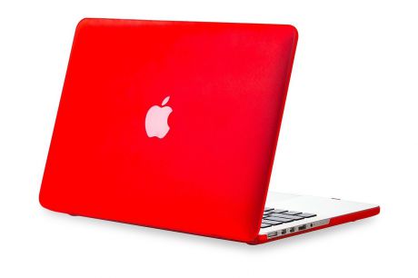 Чехол для ноутбука Gurdini накладка пластик матовый 220080 для Apple MacBook Retina 15" 2012-2015, красный