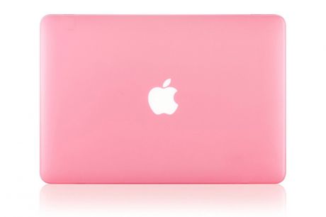 Чехол для ноутбука Gurdini накладка пластик матовый 220083 для Apple MacBook Retina 15" 2012-2015, розовый