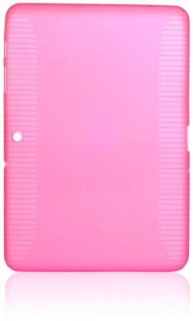 Чехол для планшета iNeez накладка силикон 340135 для Samsung Galaxy Tab 2 GT-P5100 10.1", розовый