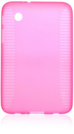 Чехол для планшета iNeez накладка силикон 340096 для Samsung Galaxy Tab 2 GT-P3100/3110 7.0", розовый