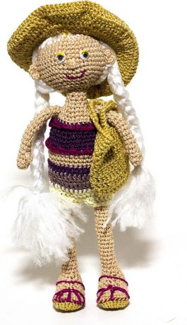 Набор для вязания ЛамаУрал Кукла Даша, 4161991, 25 х 12 см