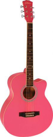 Elitaro E4010C , Pink акустическая гитара
