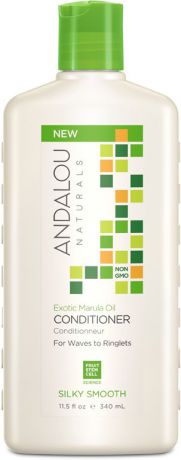 Кондиционер Andalou Naturals "Экзотическое масло марулы", для жестких и вьющихся волос, 340 мл