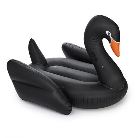 Матрас надувной для плавания MimiForme Лебедь, черный