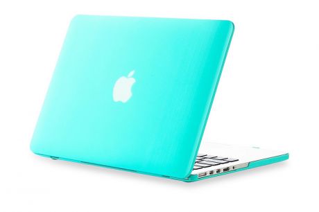 Чехол для ноутбука Gurdini накладка пластик матовый 220216 для Apple MacBook Retina 13" 2013-2015, бирюзовый