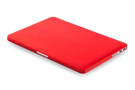 Чехол для ноутбука Gurdini накладка пластик матовый 220111 для Apple MacBook Retina 13" 2013-2015, красный