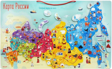 Janod Книжка-пазл Карта России