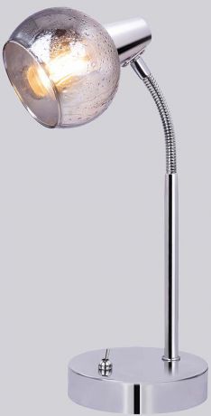 Настольный светильник Rivoli Gocce, E14, 40 Вт, 7007-501, серебристый