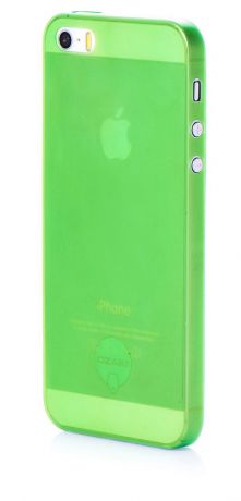 Чехол для сотового телефона Ozaki накладка пластик 0.3мм g для Apple iPhone 5/5S/SE, зеленый