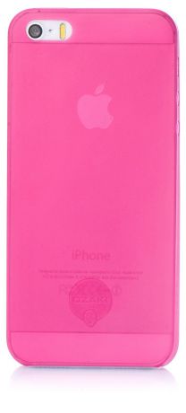 Чехол для сотового телефона Ozaki накладка пластик 0.3мм m для Apple iPhone 5/5S/SE, темно-розовый