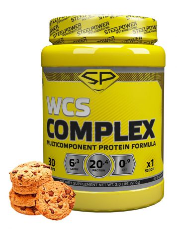 Протеин SteelPower Nutrition WCS COMPLEX 900 г, вкус Молочное печенье