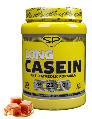 Протеин SteelPower Nutrition LONG CASEIN 900 г, вкус Сливочная карамель
