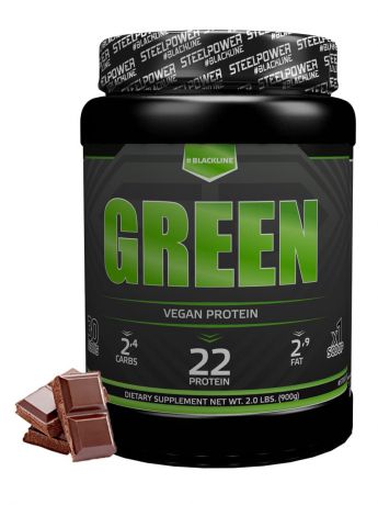Протеин SteelPower Nutrition GREEN Vegan Protein 900 г, вкус Шоколад