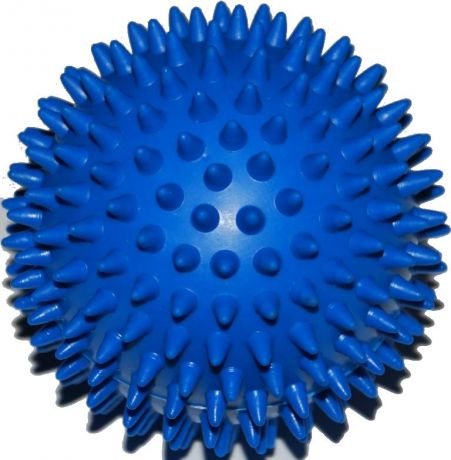 Мяч массажный IN-SPORTS Мяч медицинский массажный жесткий 9см (L), синий