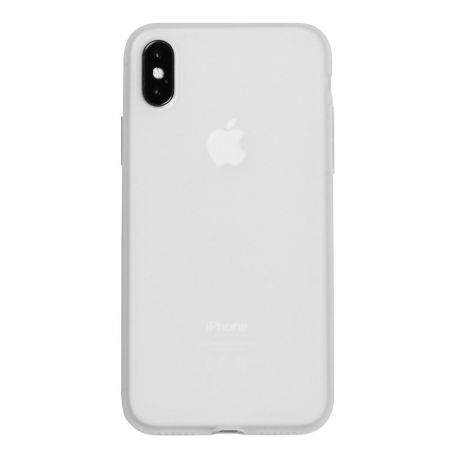 Чехол для сотового телефона ONZO Apple iPhone XS, прозрачный, белый
