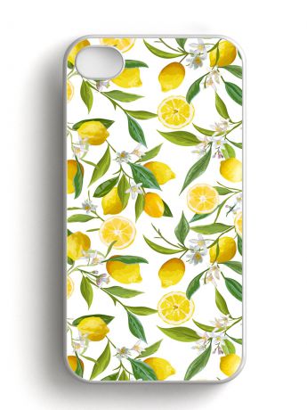 Чехол для сотового телефона Дайте две! "Лимон" для iPhone 4/4S, IP4.CASE-10, разноцветный