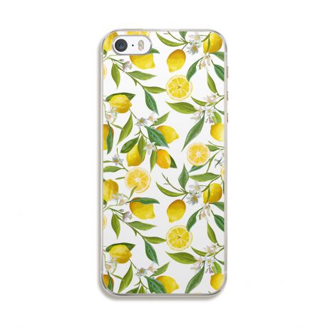 Чехол для сотового телефона Дайте две! "Лимон" для iPhone 5/5S/SE, IP5.CASE-10, разноцветный