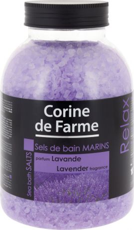 Соль для ванны Corine de Farme Лаванда, 1,3 л
