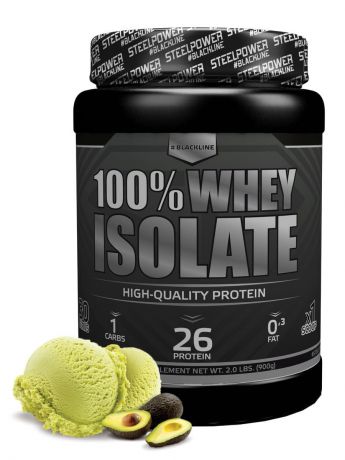 Протеин SteelPower Nutrition 100% WHEY ISOLATE 900 г, вкус Фисташковое мороженое