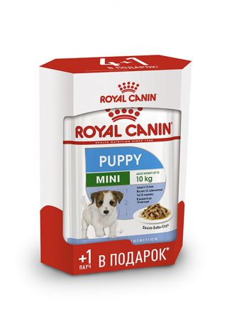 Корм консервированный Royal Canin Mini Puppy, для щенков мелких пород, 5 шт по 85 г