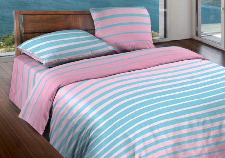 Комплект постельного белья Wenge Motion. Stripe Pink, 396506, семейный, наволочки 70х70