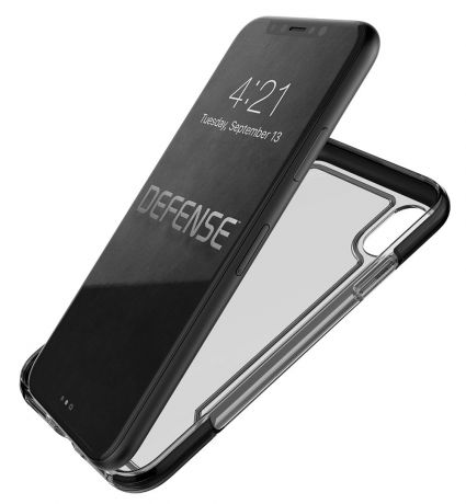 Чехол для сотового телефона X-Doria 460798, прозрачный, черный