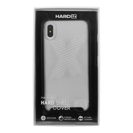 Чехол для сотового телефона HARDIZ HRD800100, прозрачный, черный