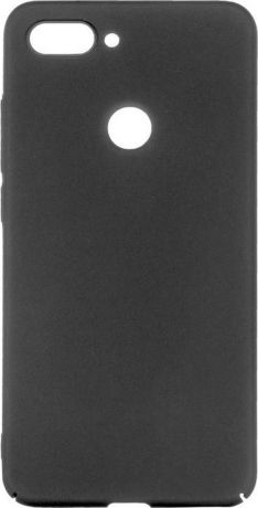 Чехол-накладка Brosco четырехсторонний Soft-touch для Xiaomi Mi 8 Lite, черный