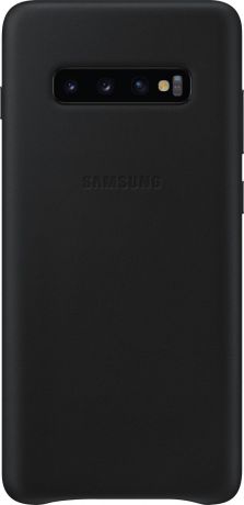 Чехол Samsung Leather Cover для Galaxy S10+, черный