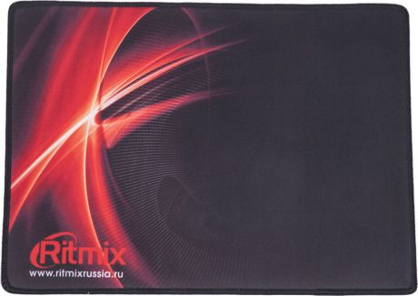 Коврик для мыши Ritmix MPD-050 Gaming, черный, красный