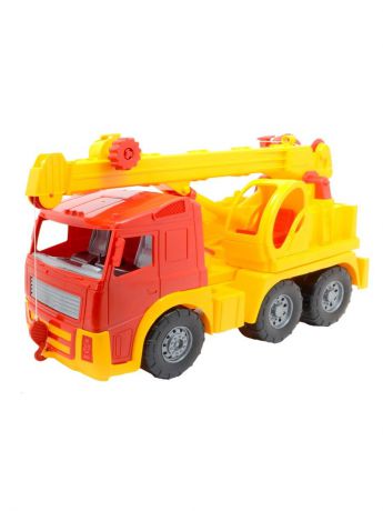 Машинка-игрушка Colorplast Автокран желтый, красный