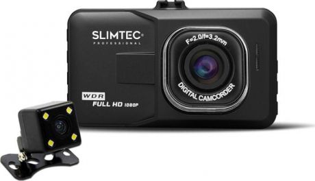 Видеорегистратор Slimtec Dual F2, черный