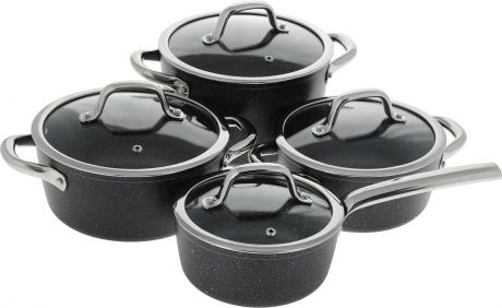 Набор посуды для приготовления Tescoma President Stone, 780310, черный, 8 предметов