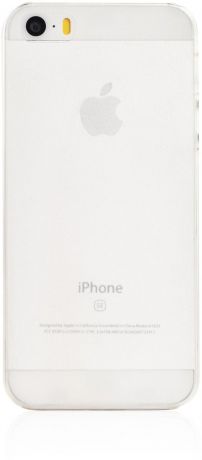 Чехол для сотового телефона iNeez накладка пластик супертонкий 0.4 mm 400226 для Apple iPhone 5/5S/SE, белый