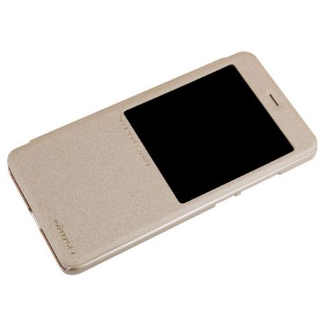 Чехол для сотового телефона Nillkin Книжка Sparkle Xiaomi Redmi 6A Gold (с окном), золотой