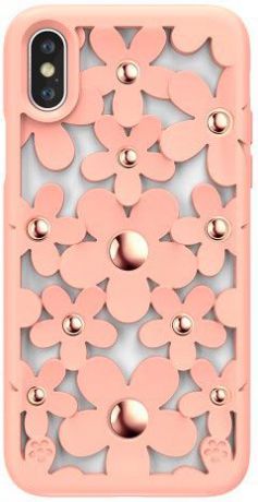 Чехол для сотового телефона SwitchEasy Fleur for 2018 iphone XS, розовый