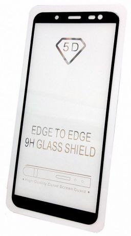 Защитное стекло для Samsung Galaxy J6 (2018 г. полная проклейка черная рамка), черный