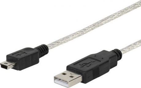 Кабель Vivanco CC U5 18 M, USB 2,0 А/mini В, 1,8 м, прозрачный