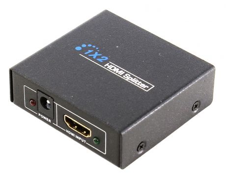 Разветвитель Espada EDH22, на 2 порта HDMI с усилителем до 25м v1.4, черный