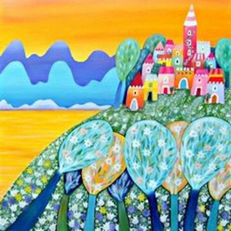 Алмазная мозаика Яркие Грани "Мимо острова Буяна" (DS502), размер 50х50см, 56 цветов