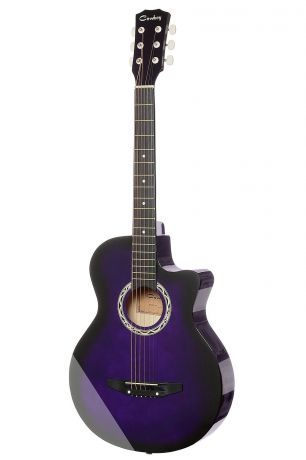 Акустическая гитара COWBOY 38C VTS, фиолетовый