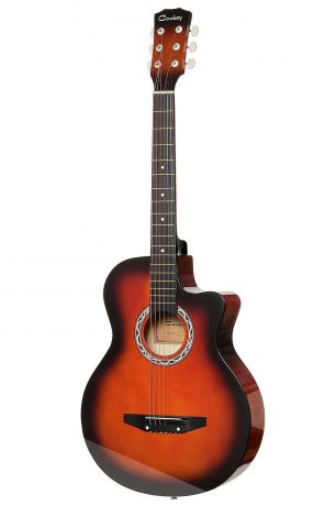Акустическая гитара COWBOY 38C SB, оранжевый